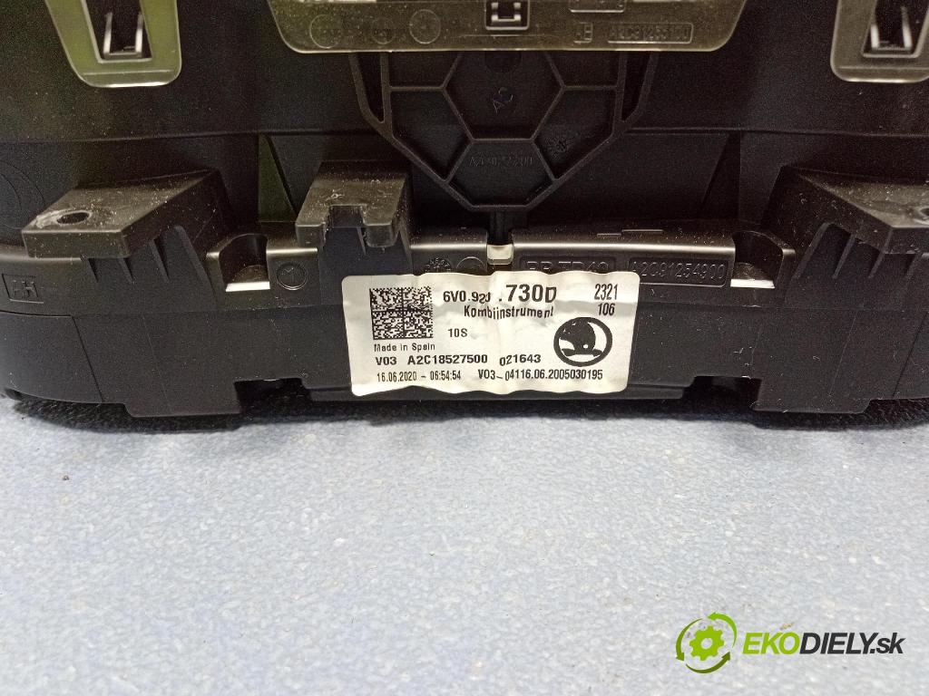 Skoda Fabia 2020 prístrojovka/ budíky 6V0920730D