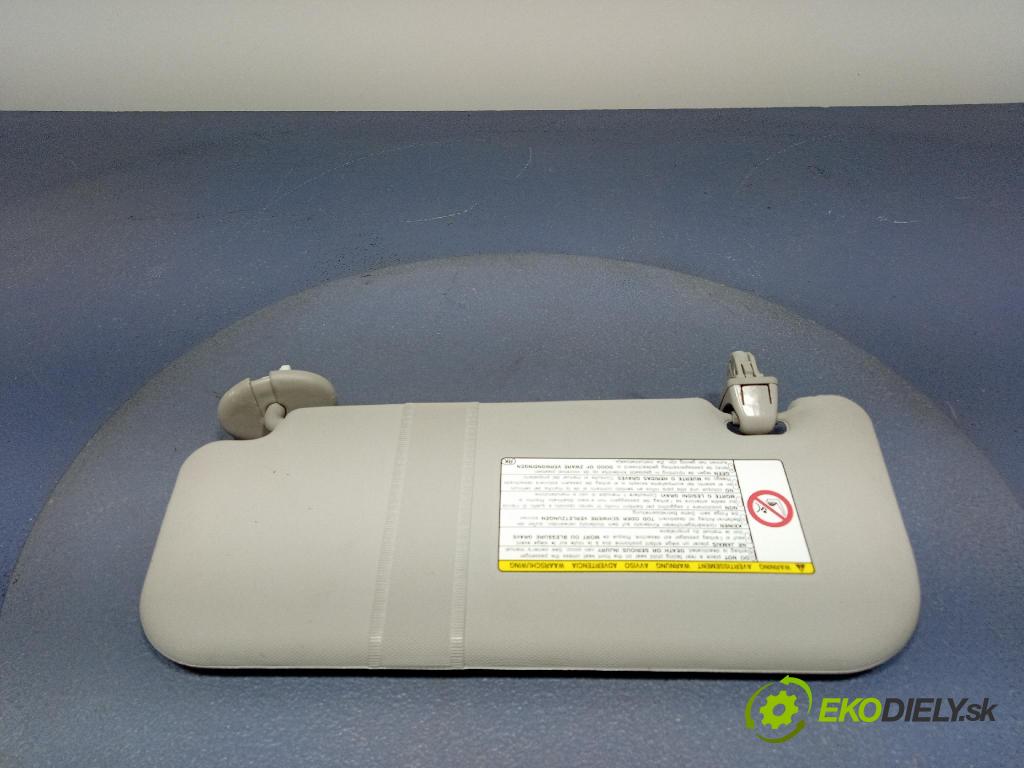 Toyota Corolla 2007 kryt slnečná clona