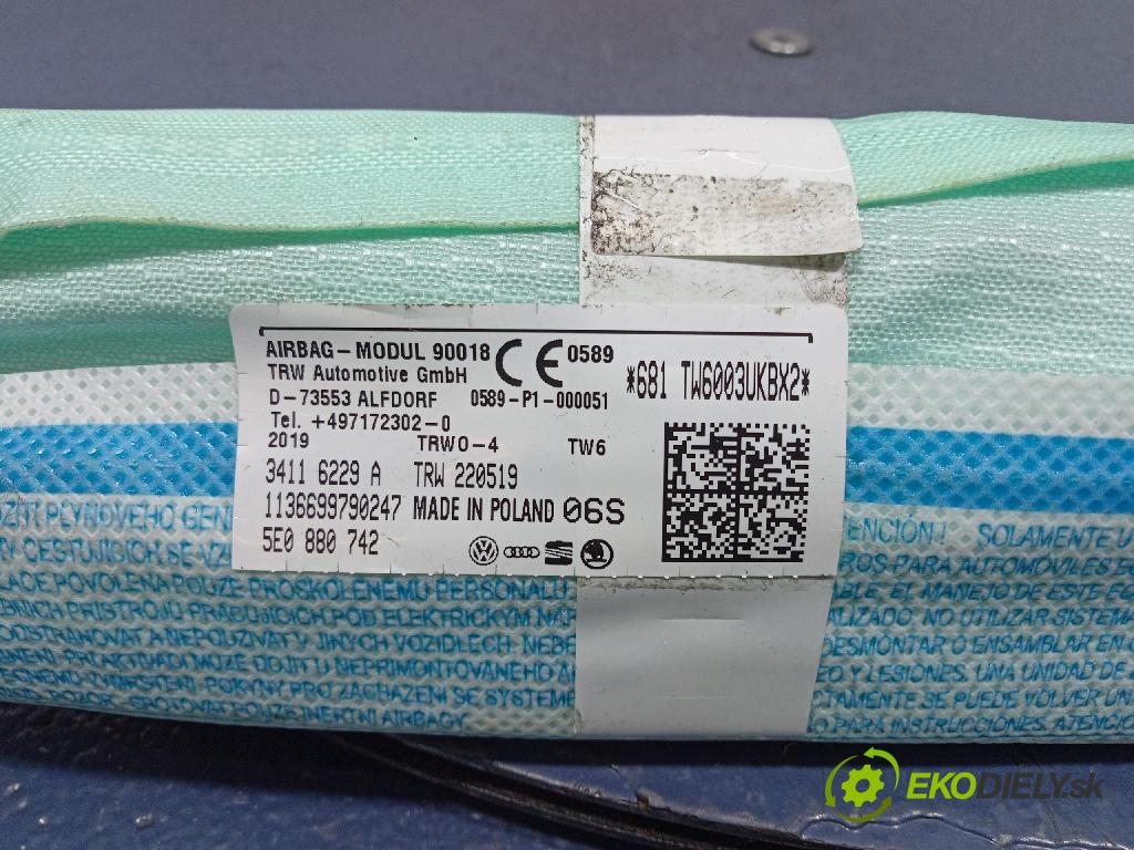 Skoda Octavia 2019 Airbag: clona x 5E0880742
