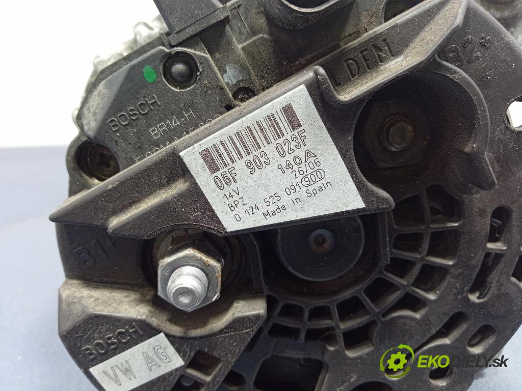 Vw Golf 2006 Alternator 06F903023F