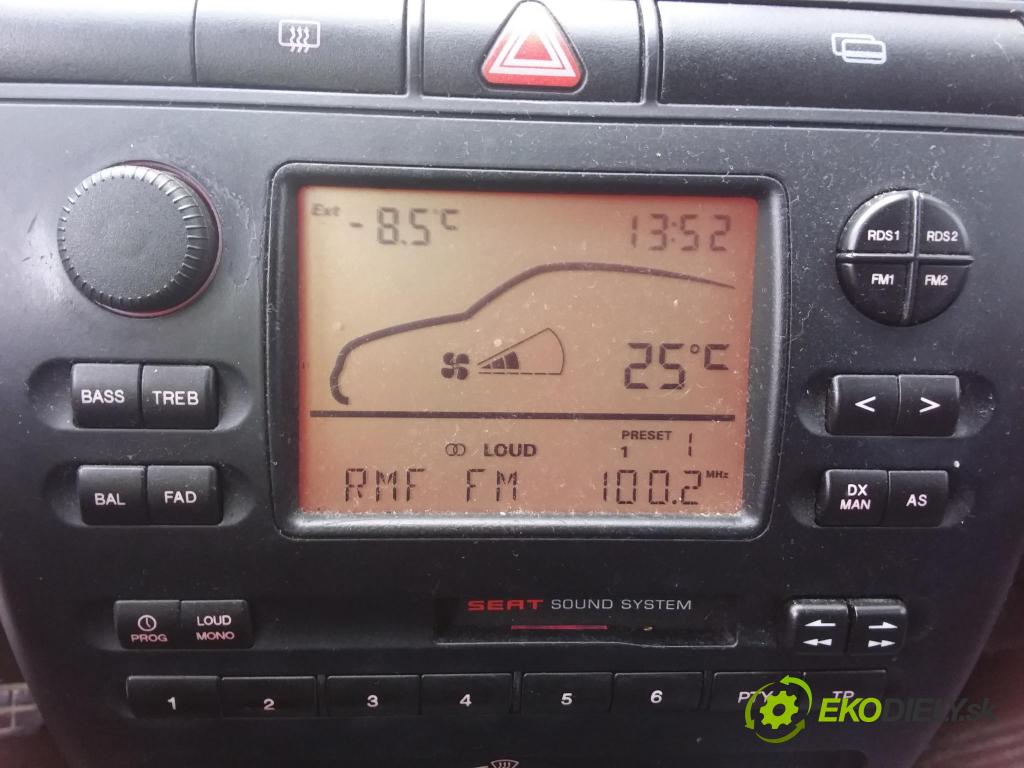 Seat Ibiza 1.4 kat 1999 Radio I Navigácia: 6K0035186C