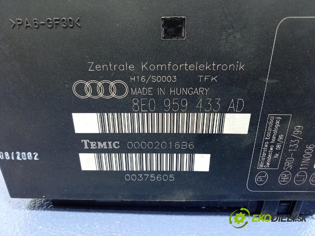 Audi A4 2002 riadiaca jednotka Komfortu 8E0959433AD