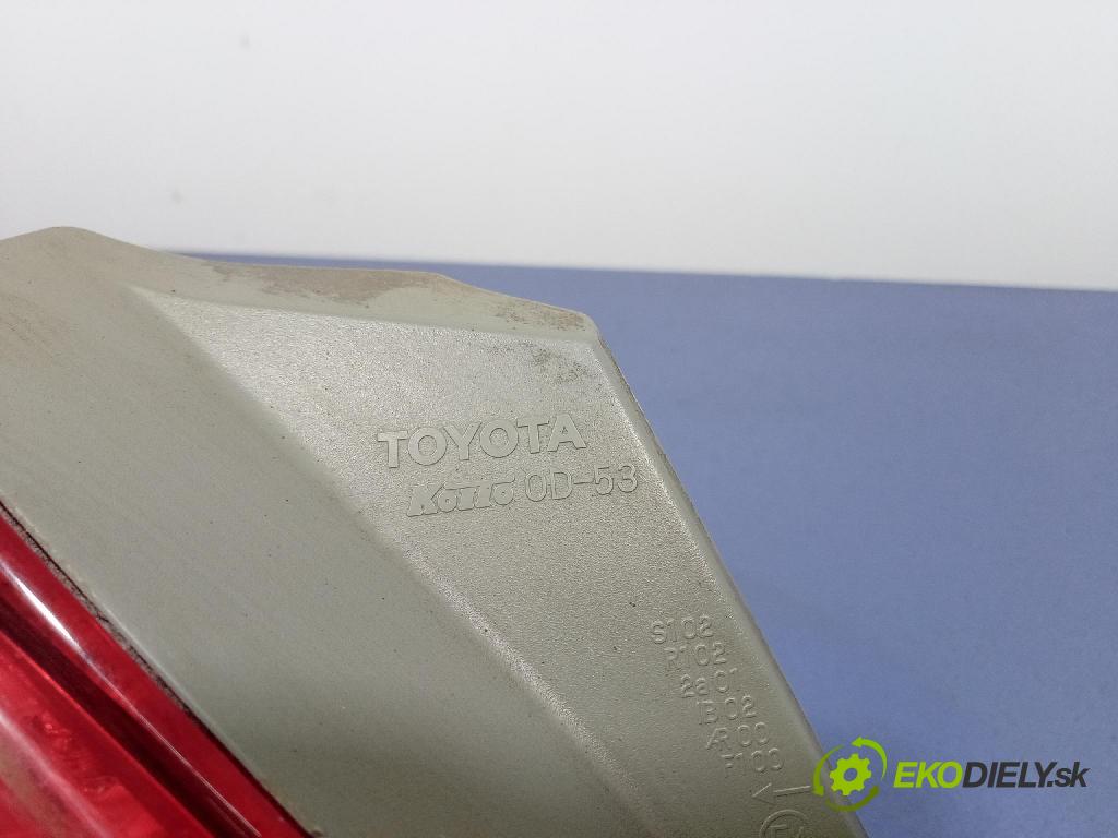 Toyota Yaris 2011 svetlo / reflektor zad ľavá Vonkajsia: 0D-53