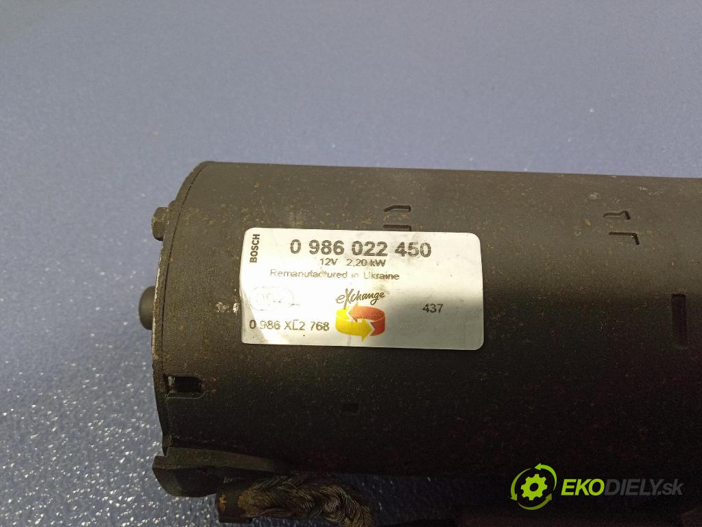 Audi A6 2005 štartér 0986022450