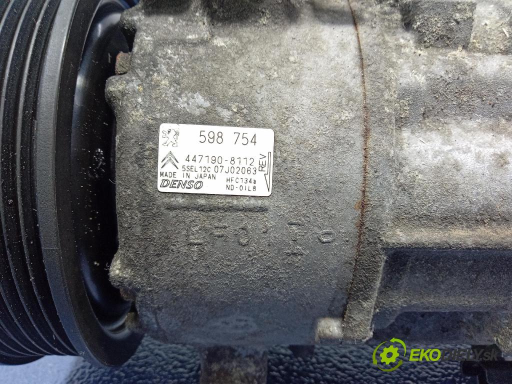 Peugeot 308 2007 Kompresor: Klimatizácia: 447190-8112
