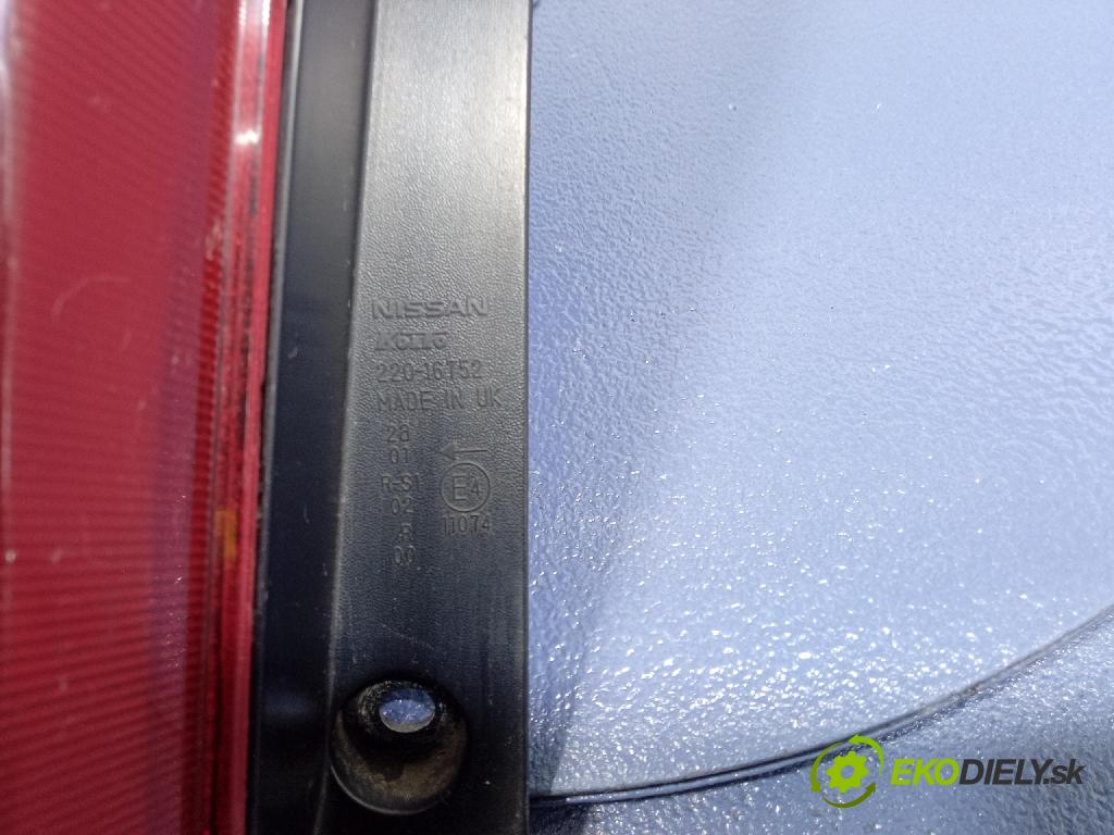 Nissan Note 2007 svetlo / reflektor zad ľavá Vonkajsia: 220-16752