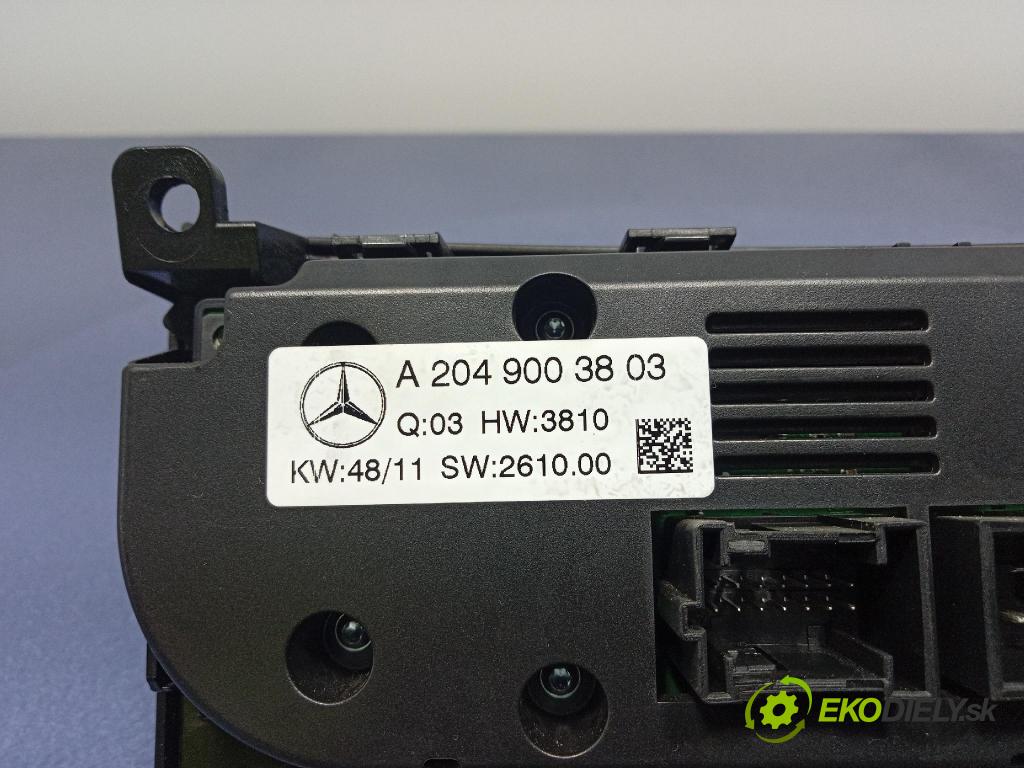 Mercedes C-klasa 2012 prepínač Klimatizácia: Prúd vzduchu: A2049003803