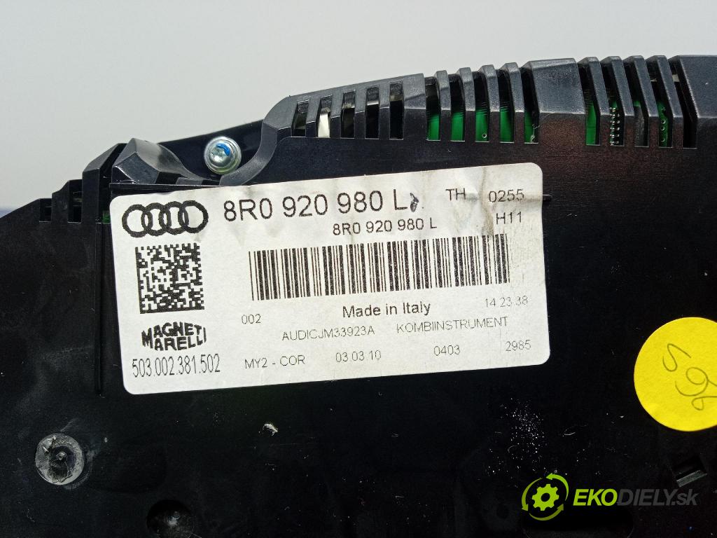 Audi Q5 2010 prístrojovka/ budíky 8R0920980L