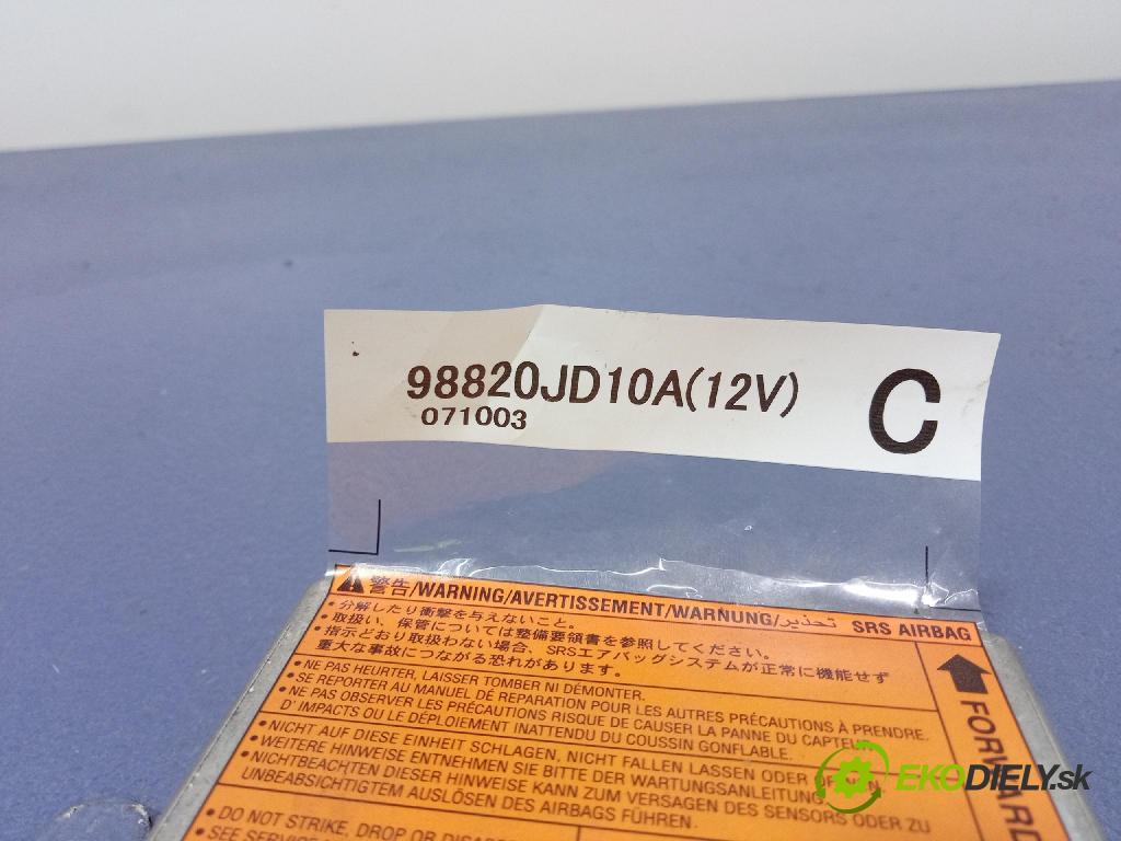 Nissan Qashqai 2007 Airbag: x 98820JD10A