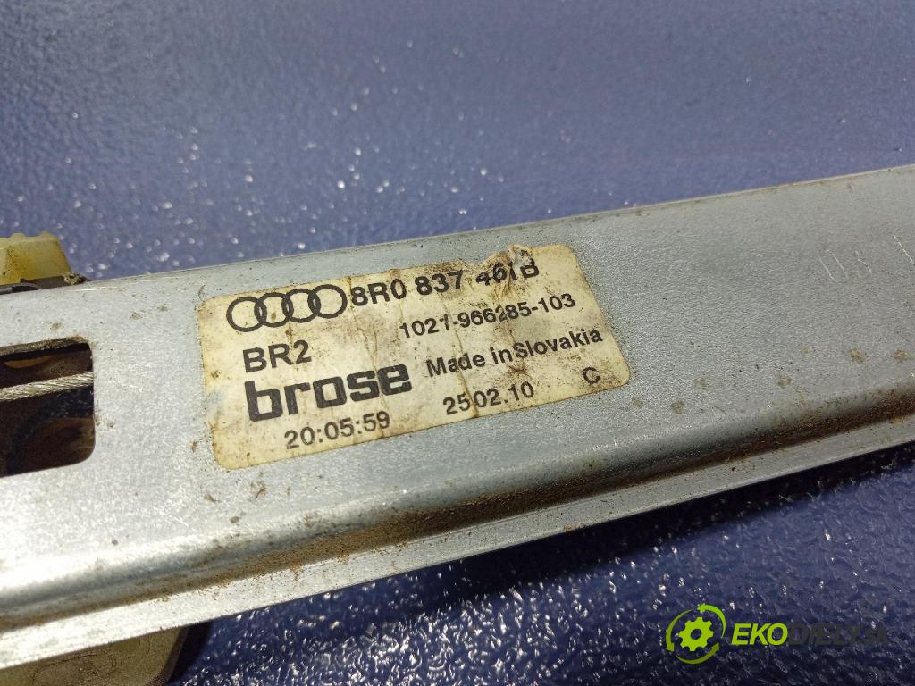 Audi Q5 2010 mechanizmus okna Okná: Predné Vľavo: 8R0837461B