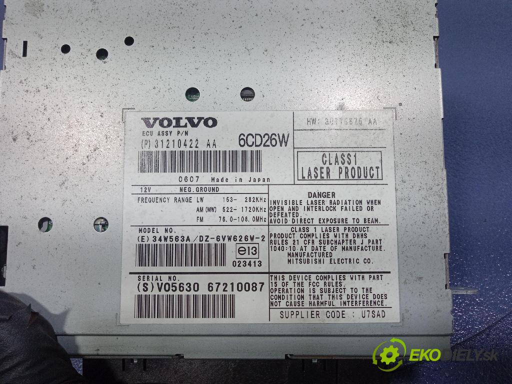 Volvo XC90 2006 Radio I Navigácia: 31210422