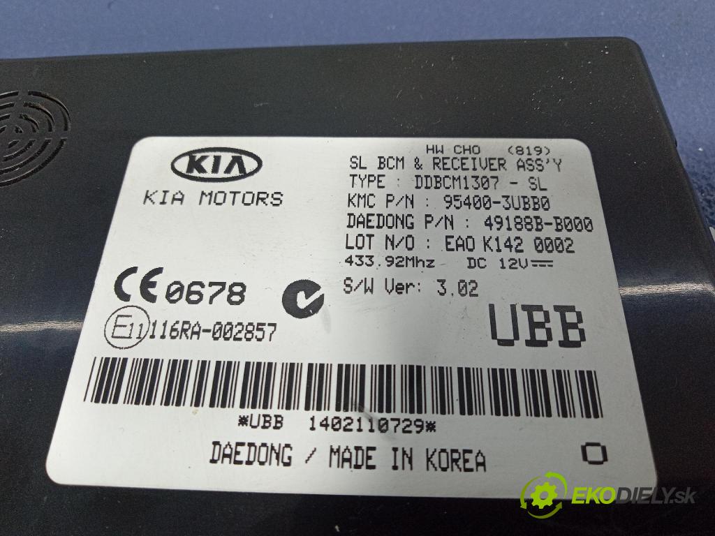 Kia Sportage 2014 řídící jednotka Komfortu 116RA-002857