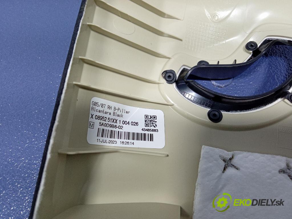 Bmw X7 0 kryt Plast: Interiéry: 5A0D9B6