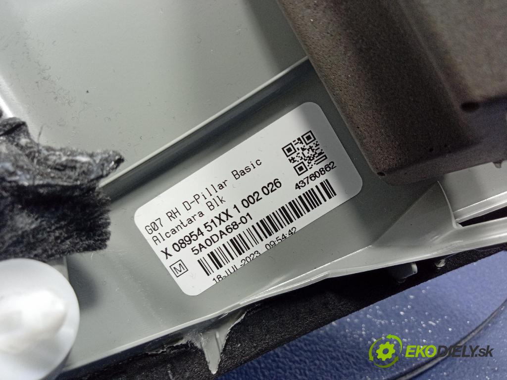 Bmw X7 0 kryt Plast: Interiéry: 5A0DA68