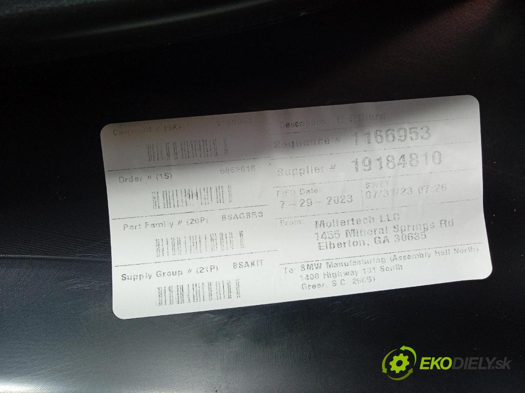 Bmw X7 0 kryt Plast: Interiéry: 7496417