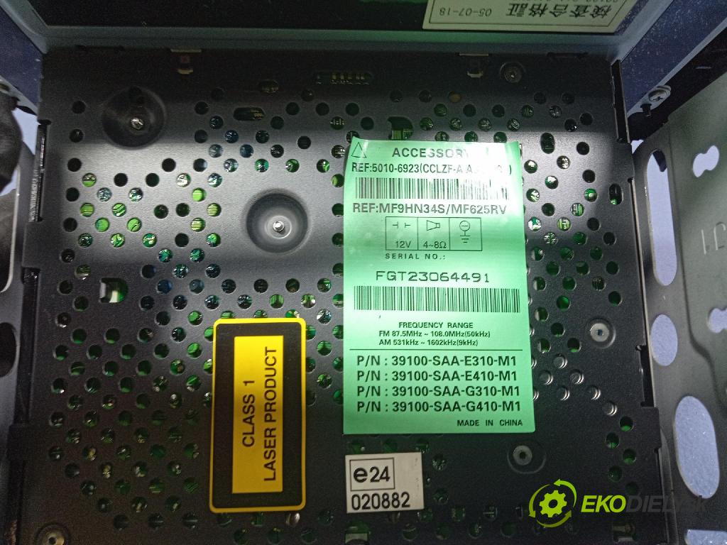 Honda Jazz 2005 Radio I Navigácia: 39100-SAA-G412N5