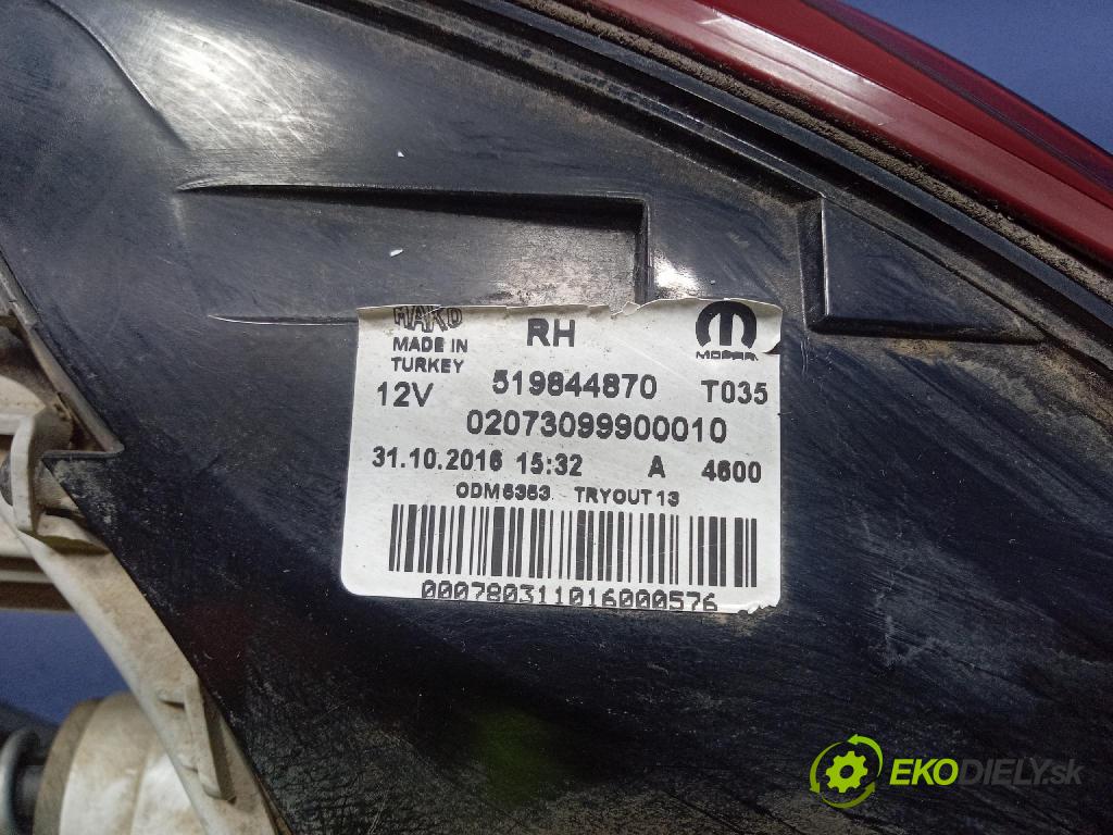 Fiat Tipo 2016 svetlo / reflektor zad Prava: Vonkajsia: 519844870