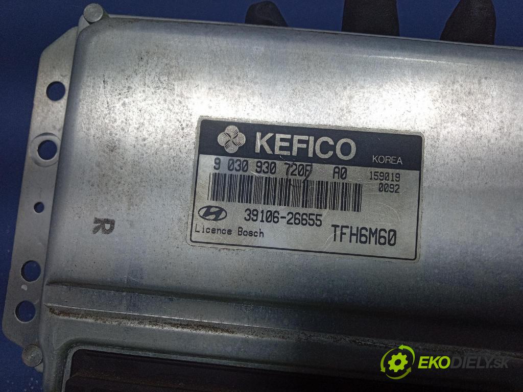 Hyundai Getz 2006 riadiaca jednotka Motor: 39106-26655