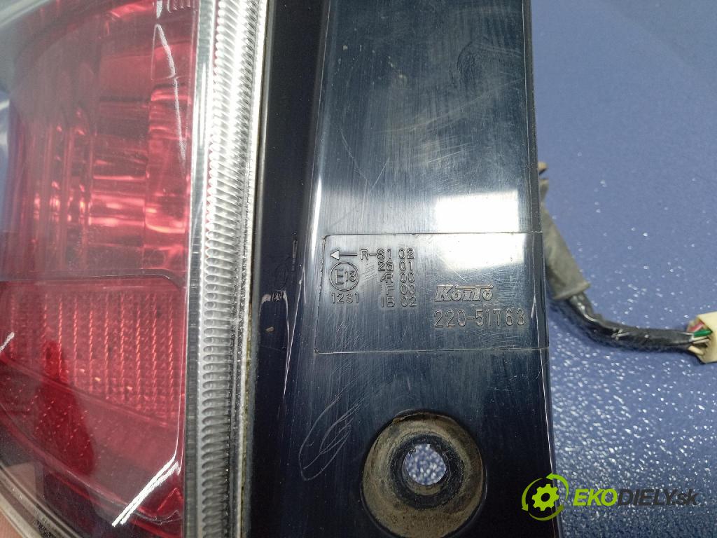 Daihatsu Sirion 2008 svetlo / reflektor zad ľavá Vonkajsia: 220-51763