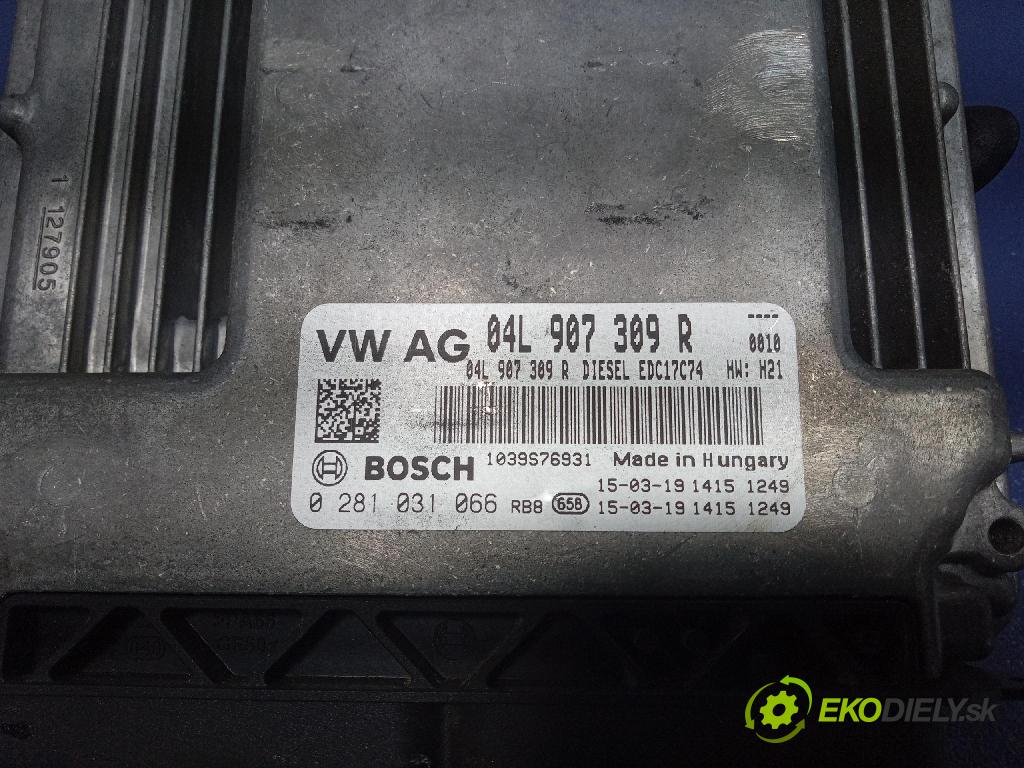 Vw Passat 2015 riadiaca jednotka Motor: 04L907309R