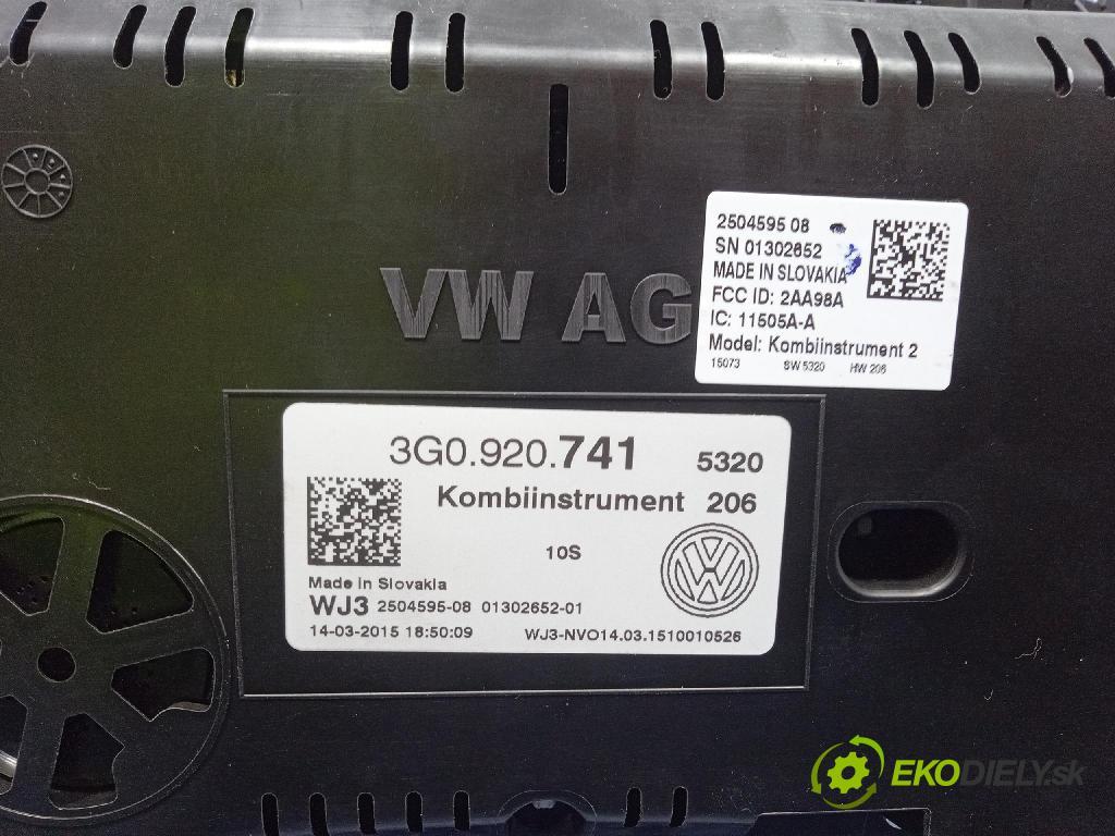 Vw Passat 2015 prístrojovka/ budíky 3G0920741