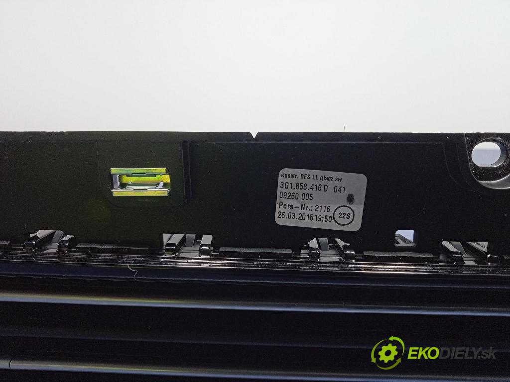 Vw Passat 2015 GRIDS: Prúd vzduchu: Vzduch: 3G1858416D