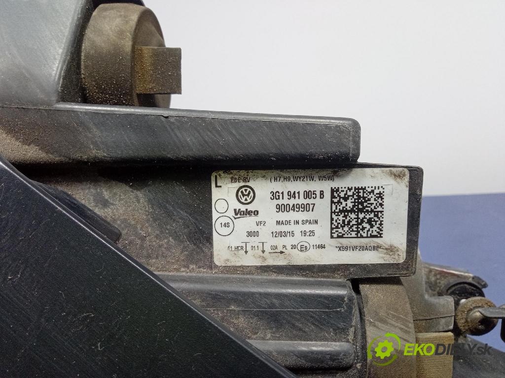 Vw Passat 2015 Reflektor: Vľavo: 3G1941005B