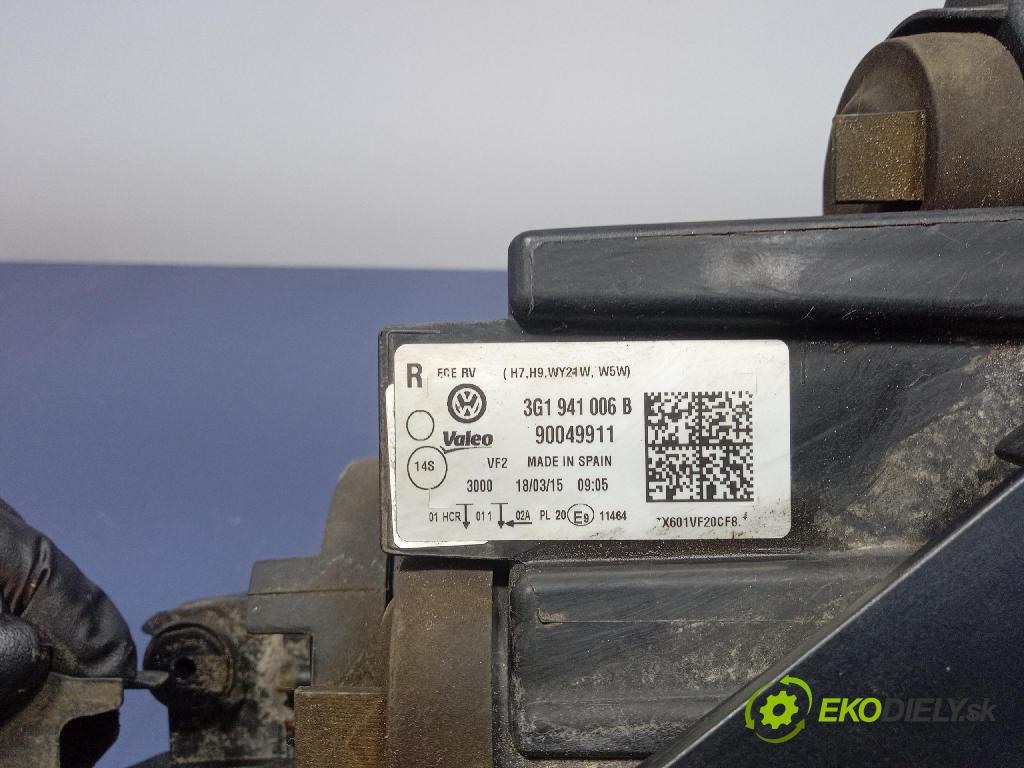Vw Passat 2015 Reflektor: v pravo: 3G1941006B