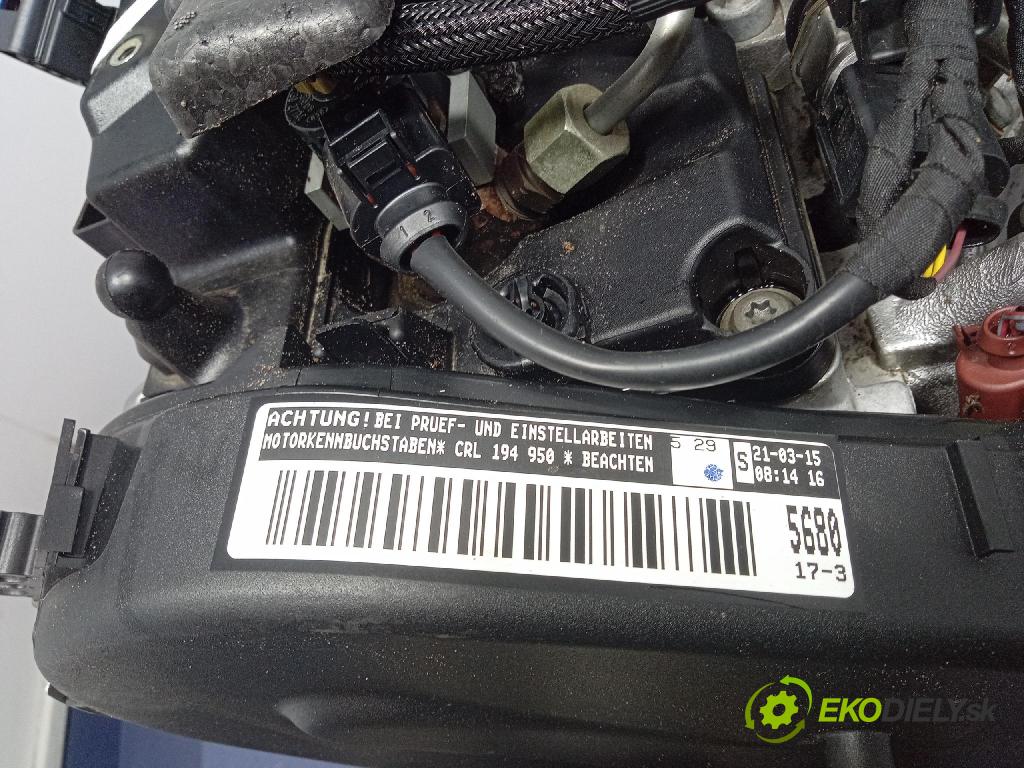 Vw Passat B8 2015 motor Diesel CRL CRLB 2.0 TDI BLUEMOTION  150 HP DSG