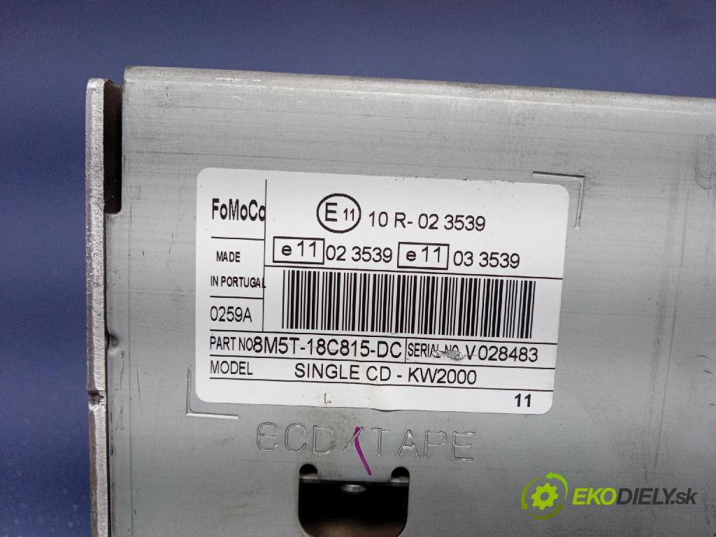 Ford C-max 2010 Radio I Navigace: 8M5T18C815DC