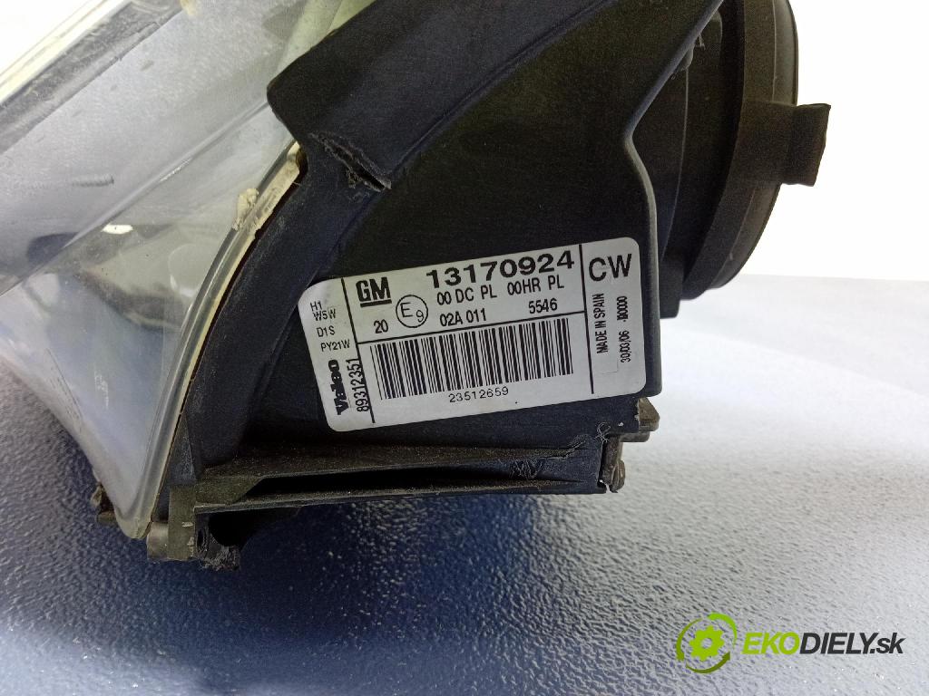 Opel Vectra 2006 světlo Levý: 13170924