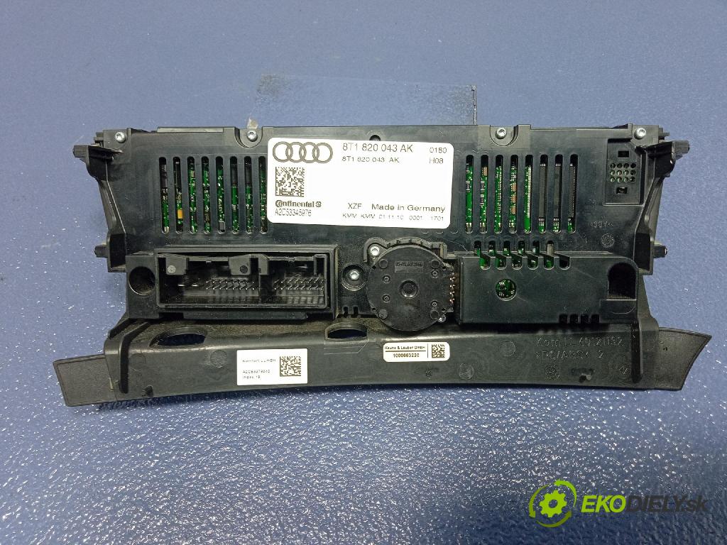 Audi Q5 0 prepínač Klimatizácia: Prúd vzduchu: 8T1820043AK