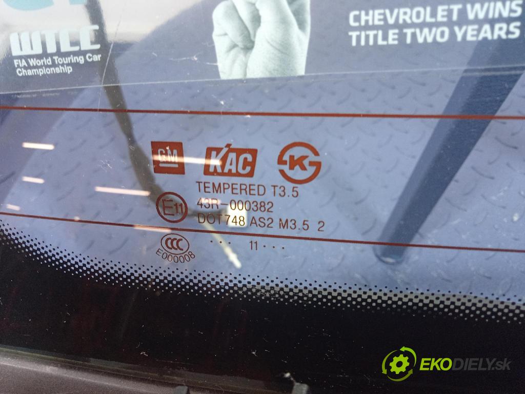 Chevrolet Spark 2011 zadní dveře kufra: kufr