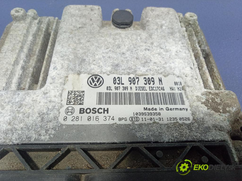 Vw Passat 2011 řídící jednotka Motor: 03L907309N