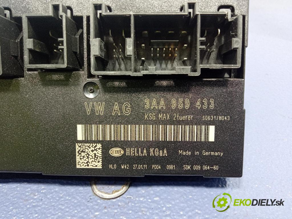 Vw Passat 2011 řídící jednotka Komfortu 3AA959433