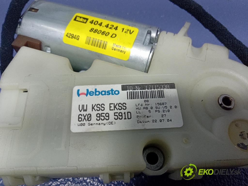 Skoda Octavia 2004 Střešní okno: 6X0959591D