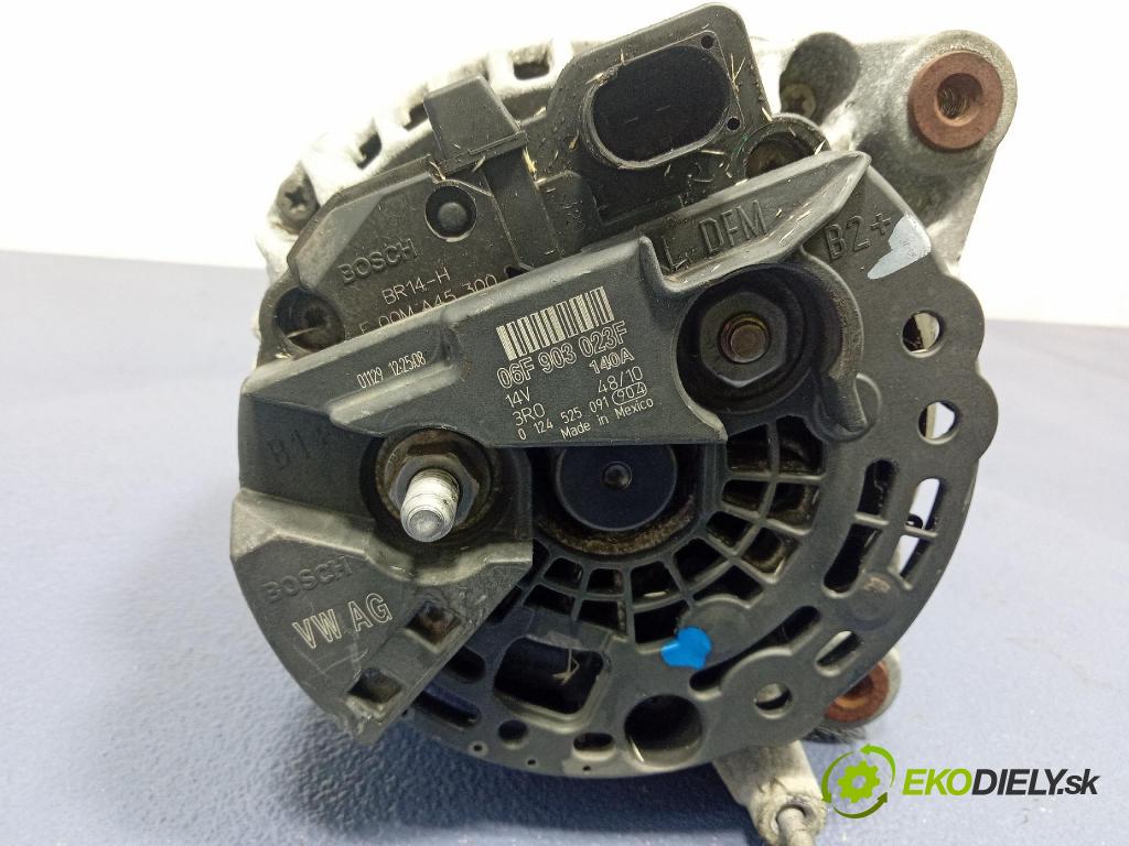 Vw Golf 2011 Alternator 06F903023F