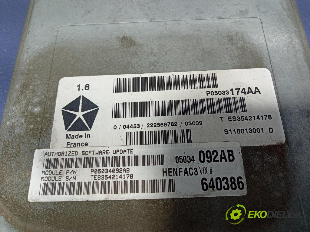 Chrysler Pt cruiser 2003 řídící jednotka Motor: P05033174AA