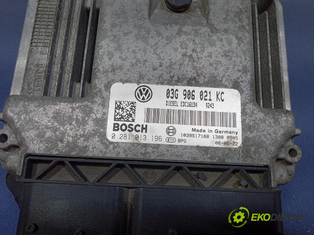 Vw Touran 2006 řídící jednotka Motor: 03G906021KC