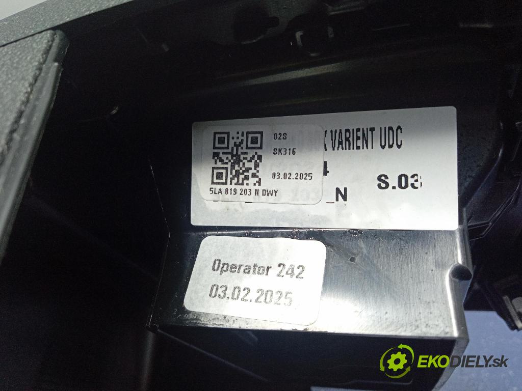 Skoda Elroq 50 2025 Mřížky Proud vzduchu Vzduch: 5LA857289B