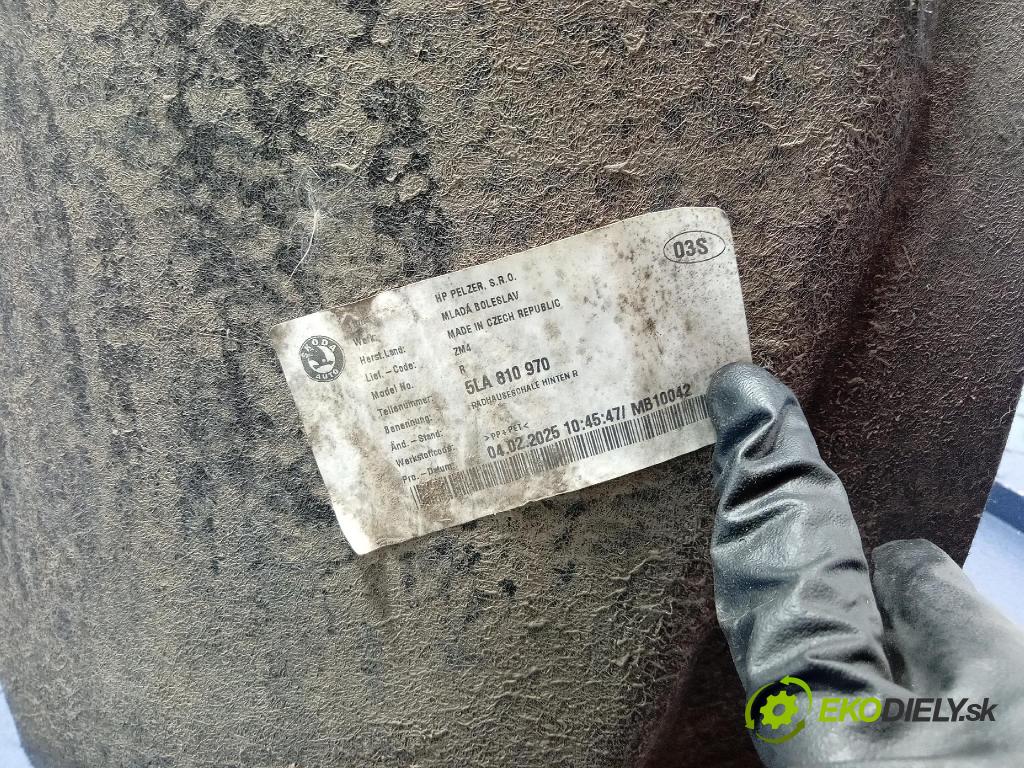 Skoda Elroq 50 2025 Blatník: plastický: zad 5LA810970