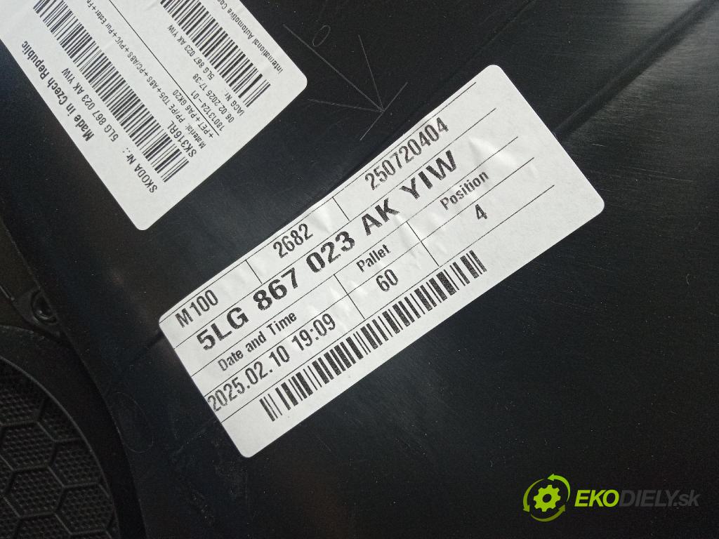 Skoda Elroq 50 2025 Čalounictví: dvere zad ľavá 5LG867023AK