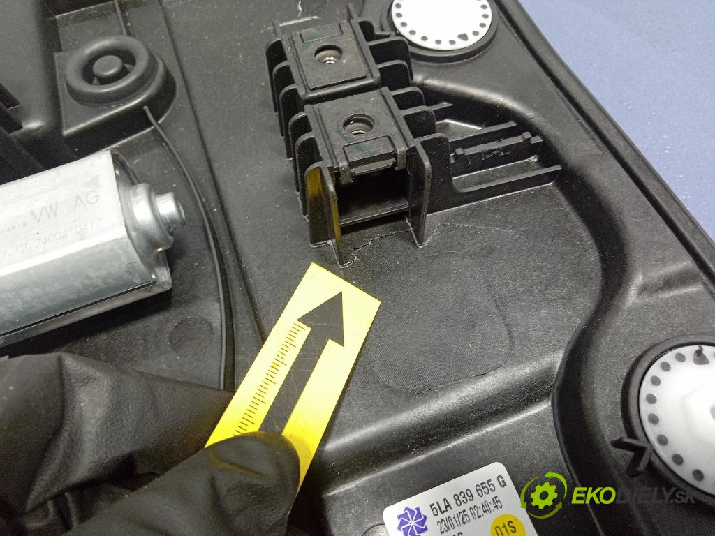 Skoda Elroq 50 2025 mechanizmus okna Okná: zad Vľavo: 5LA839655G