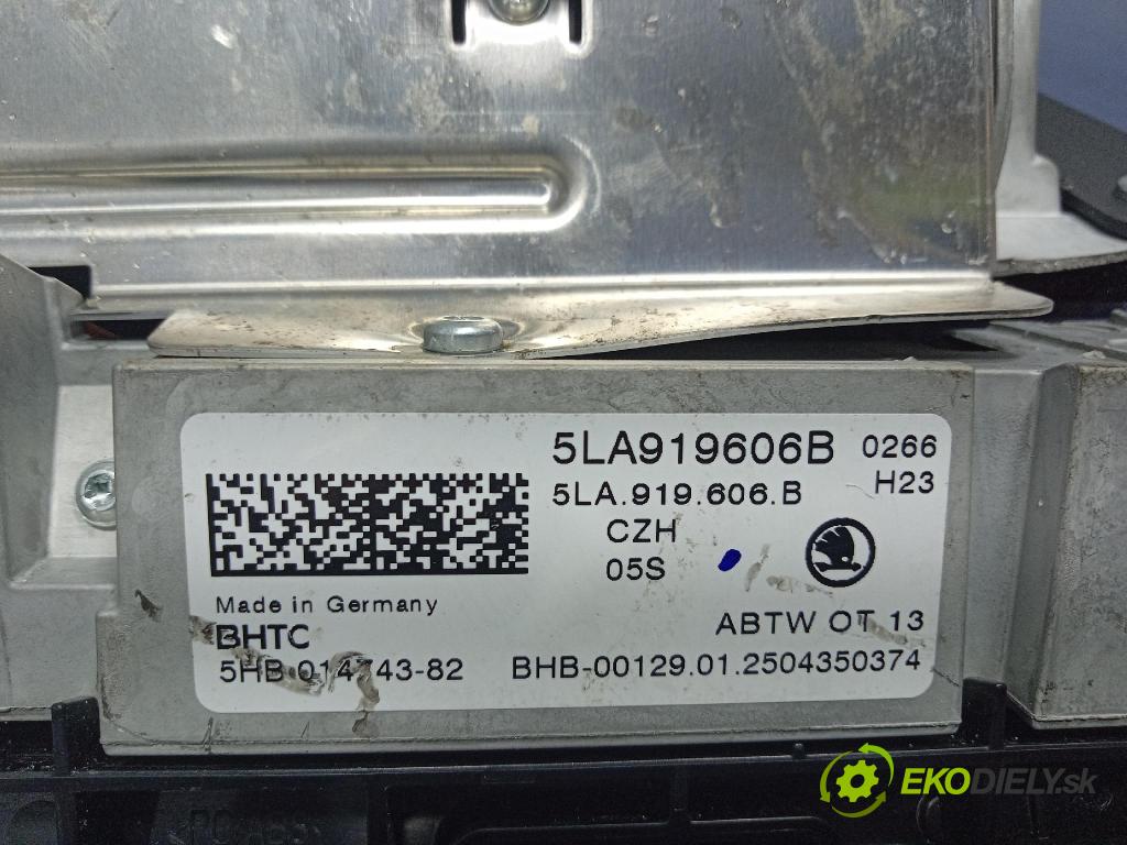 Skoda Elroq 50 2025 Zobrazit: Rádio: / GPS 5lA919606B