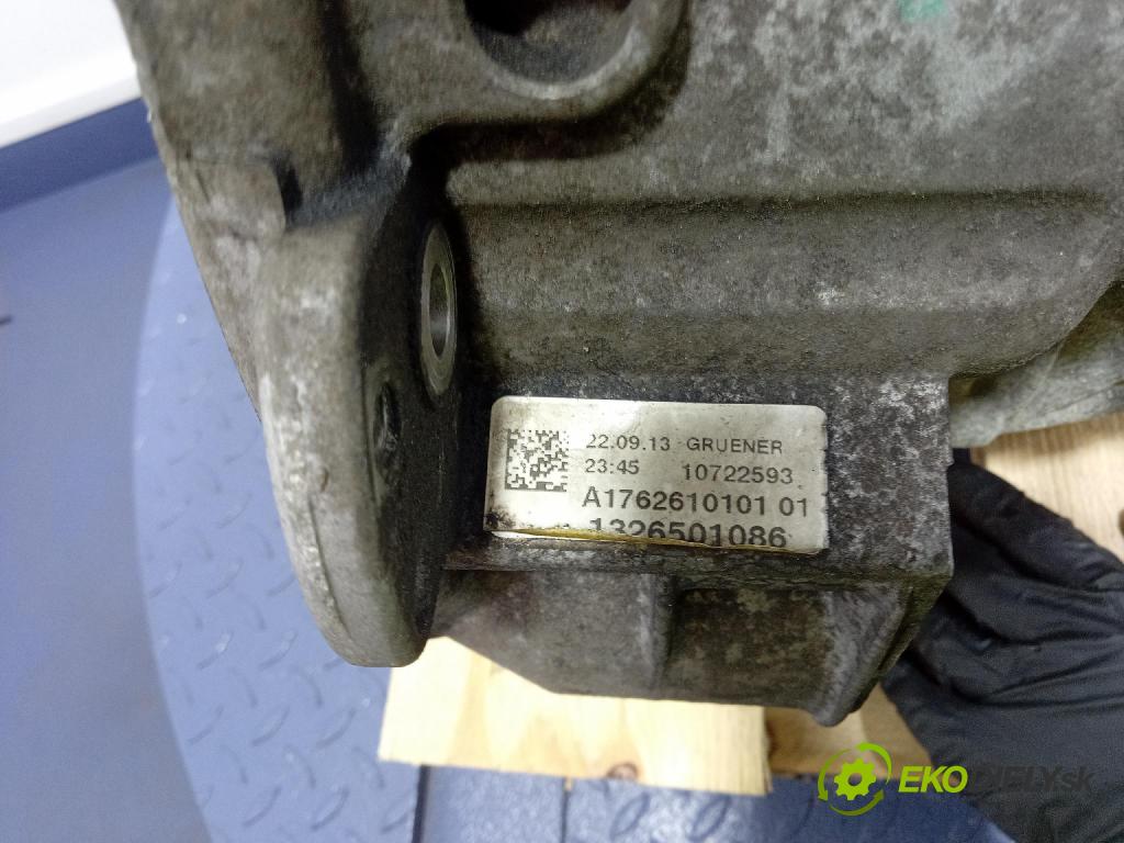 Mercedes B-Klasa 2013 převodovka Ozubené kola: Manualna A1762610101