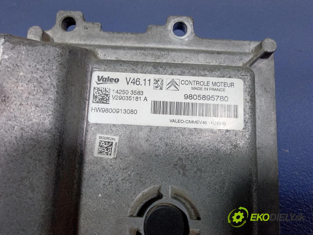 Citroen C3 2014 řídící jednotka Motor: 9805895780