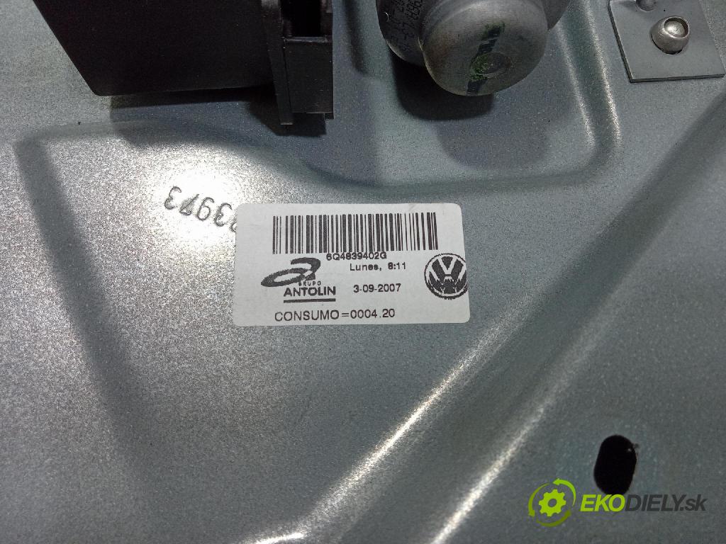 Vw Polo 2008 mechanismus stahování Sklenka: Zad: v pravo: 6Q4839402G