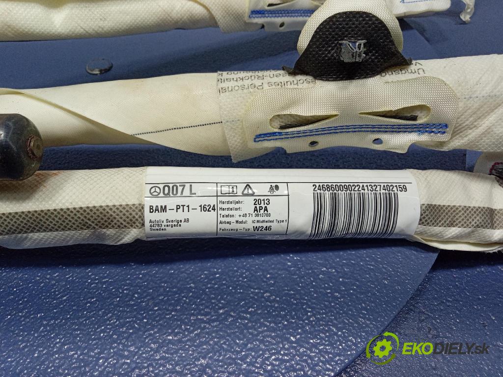 Mercedes B-Klasa 2013 Airbag: Záclona: x 24686009022