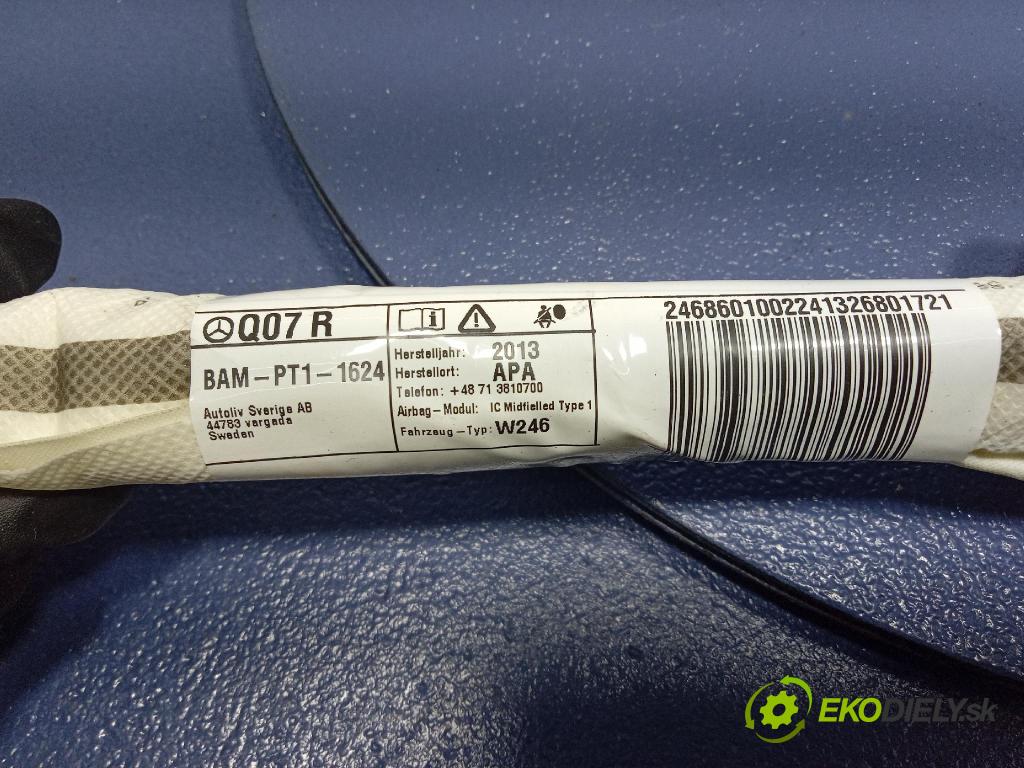 Mercedes B-Klasa 2013 Airbag: Záclona: x 24686009022