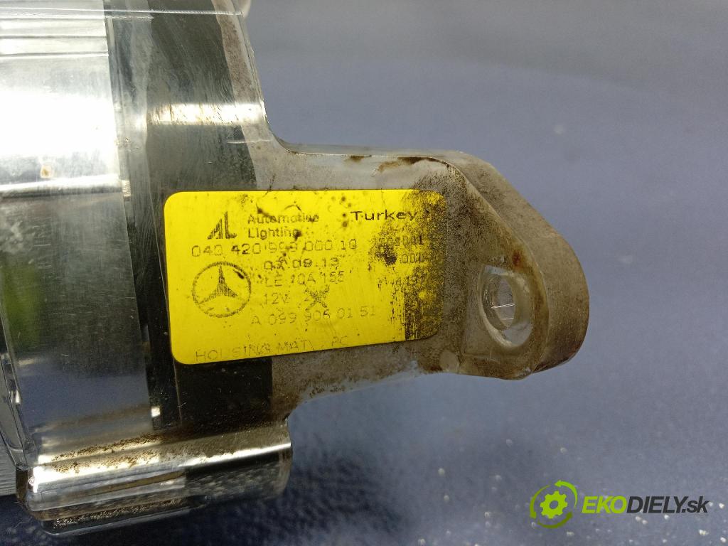 Mercedes B-Klasa 2013 Halogen Levý: A0999060151